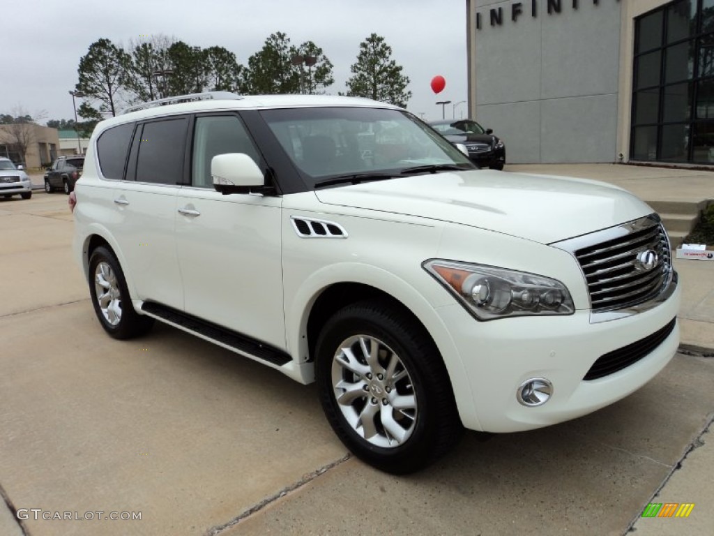 Moonlight White 2012 Infiniti QX 56 4WD Exterior Photo #60074136
