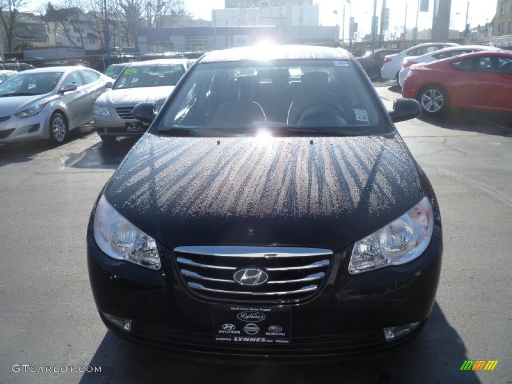 2010 Elantra GLS - Ebony Black / Gray photo #1