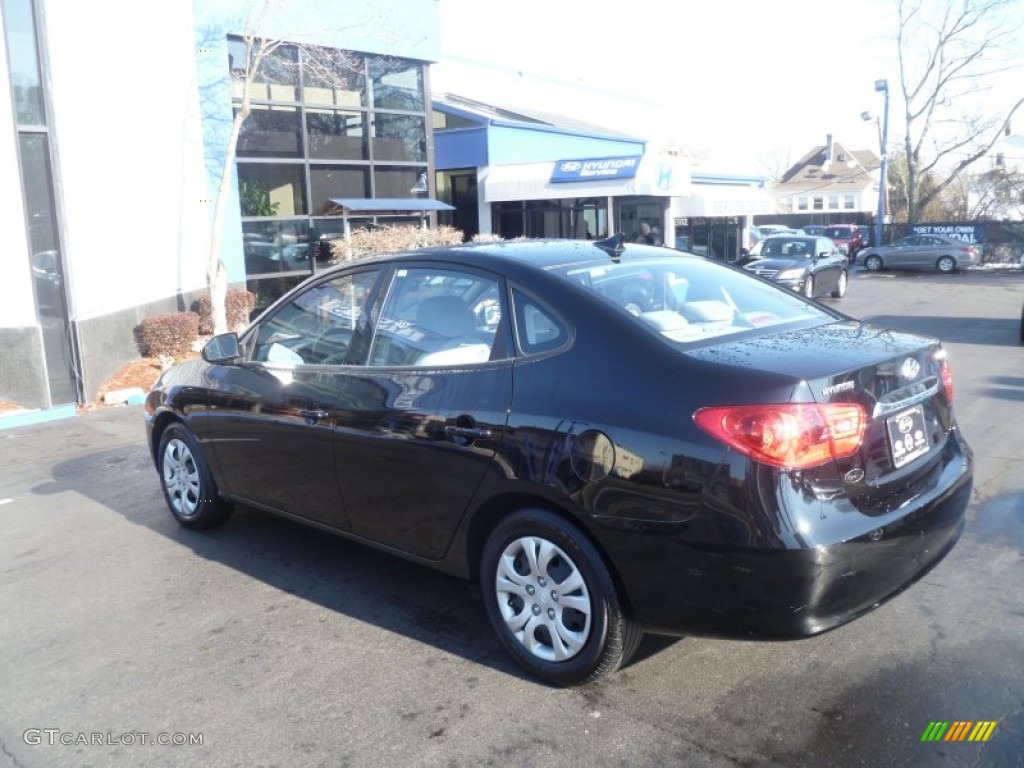 2010 Elantra GLS - Ebony Black / Gray photo #6