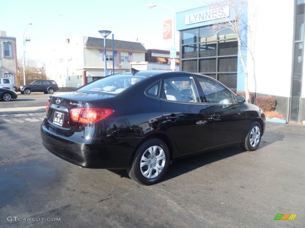2010 Elantra GLS - Ebony Black / Gray photo #7