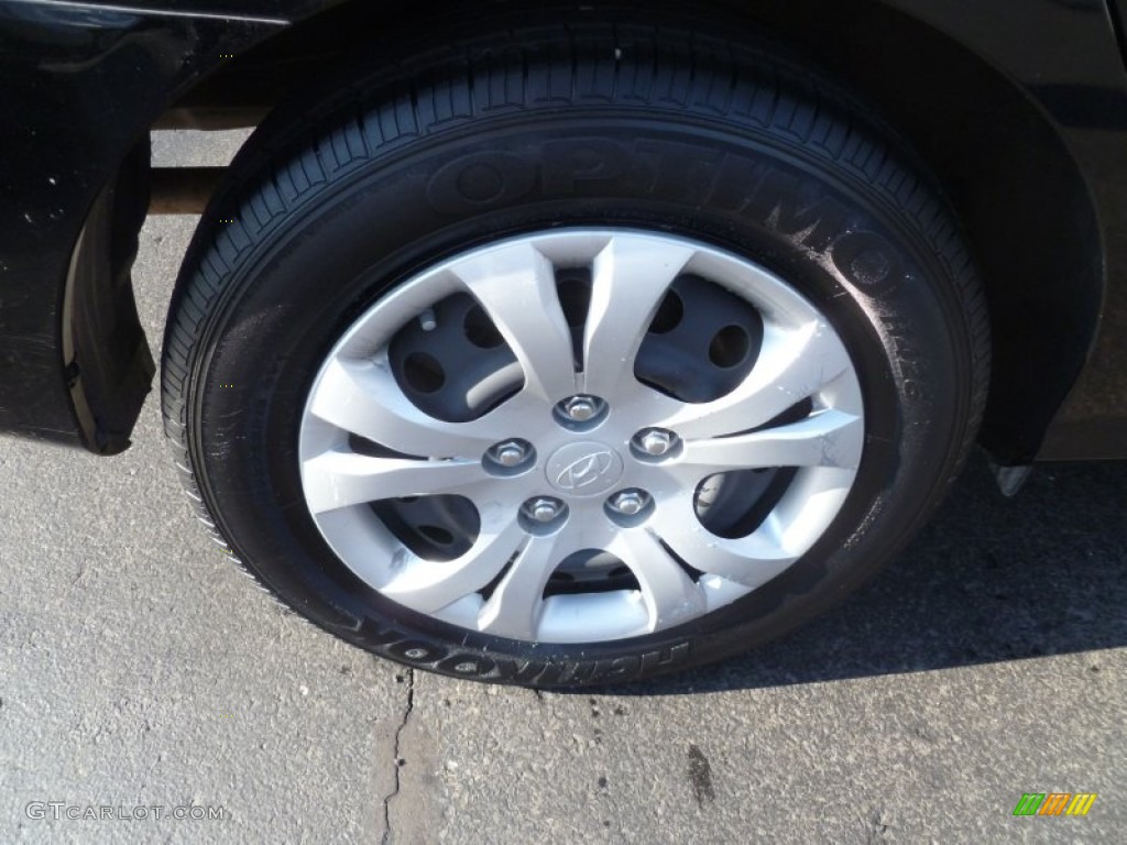 2010 Elantra GLS - Ebony Black / Gray photo #8