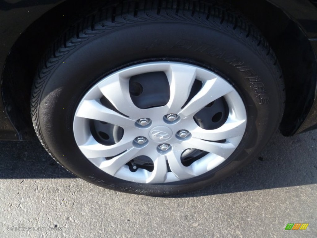 2010 Elantra GLS - Ebony Black / Gray photo #9