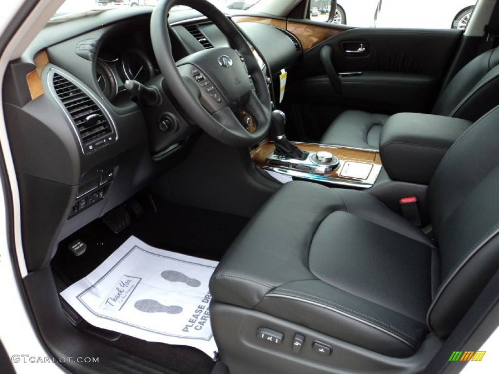 Graphite Interior 2012 Infiniti QX 56 4WD Photo #60074232