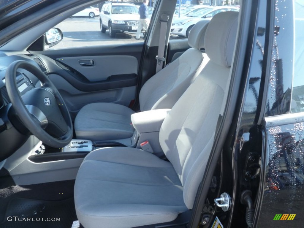 2010 Elantra GLS - Ebony Black / Gray photo #12