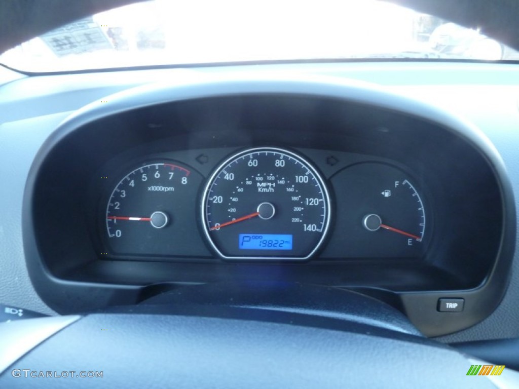 2010 Elantra GLS - Ebony Black / Gray photo #18