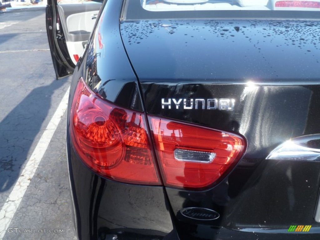2010 Elantra GLS - Ebony Black / Gray photo #20