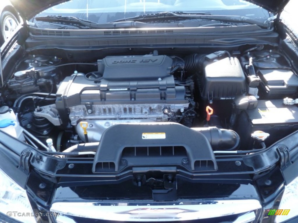 2010 Elantra GLS - Ebony Black / Gray photo #22