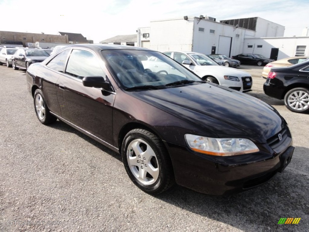 1998 Accord EX V6 Coupe - Black Currant Pearl / Charcoal photo #4