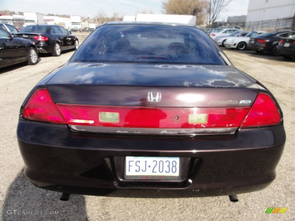 1998 Accord EX V6 Coupe - Black Currant Pearl / Charcoal photo #9