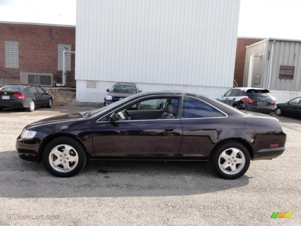 1998 Accord EX V6 Coupe - Black Currant Pearl / Charcoal photo #11