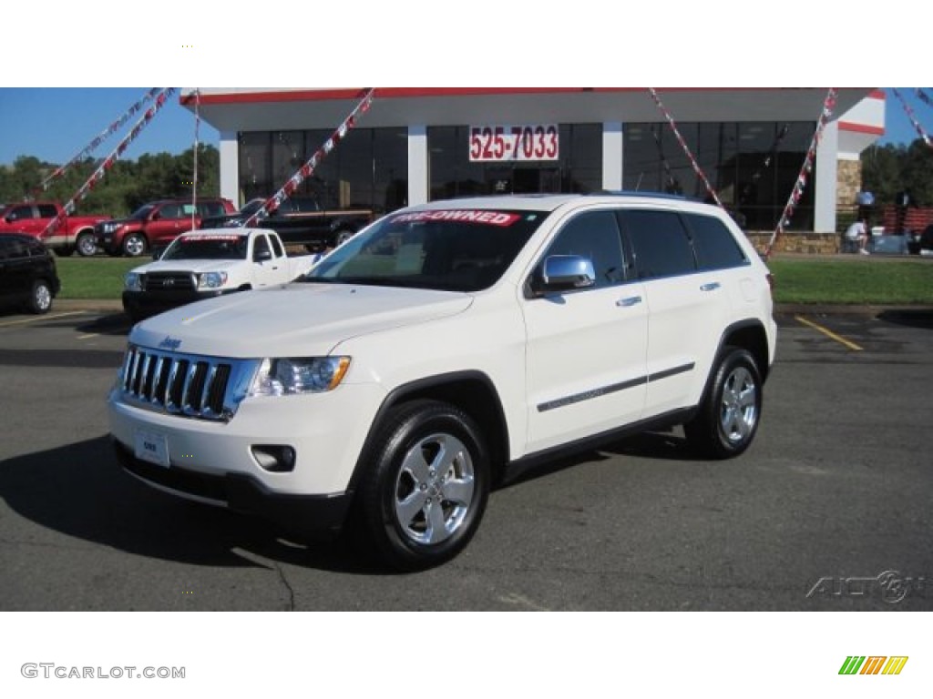 2011 Grand Cherokee Limited - Stone White / Black photo #1