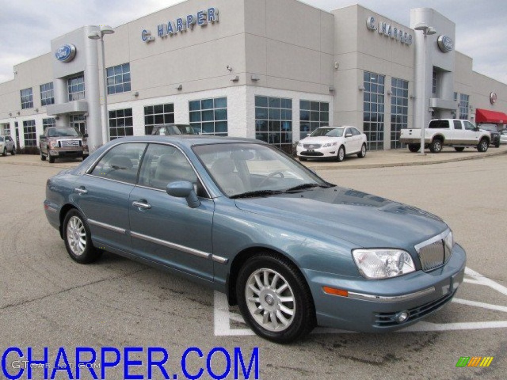 2004 XG350 L Sedan - Celadon Green Metallic / Beige photo #1
