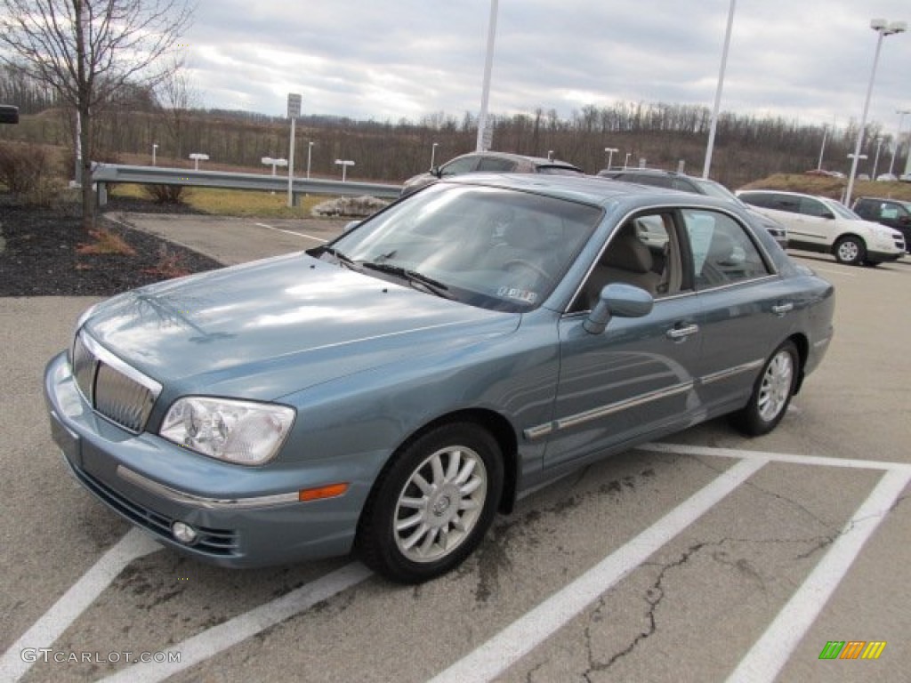 2004 XG350 L Sedan - Celadon Green Metallic / Beige photo #6