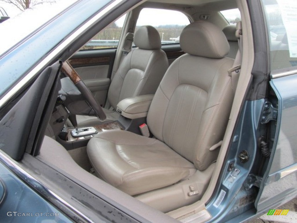 2004 XG350 L Sedan - Celadon Green Metallic / Beige photo #14