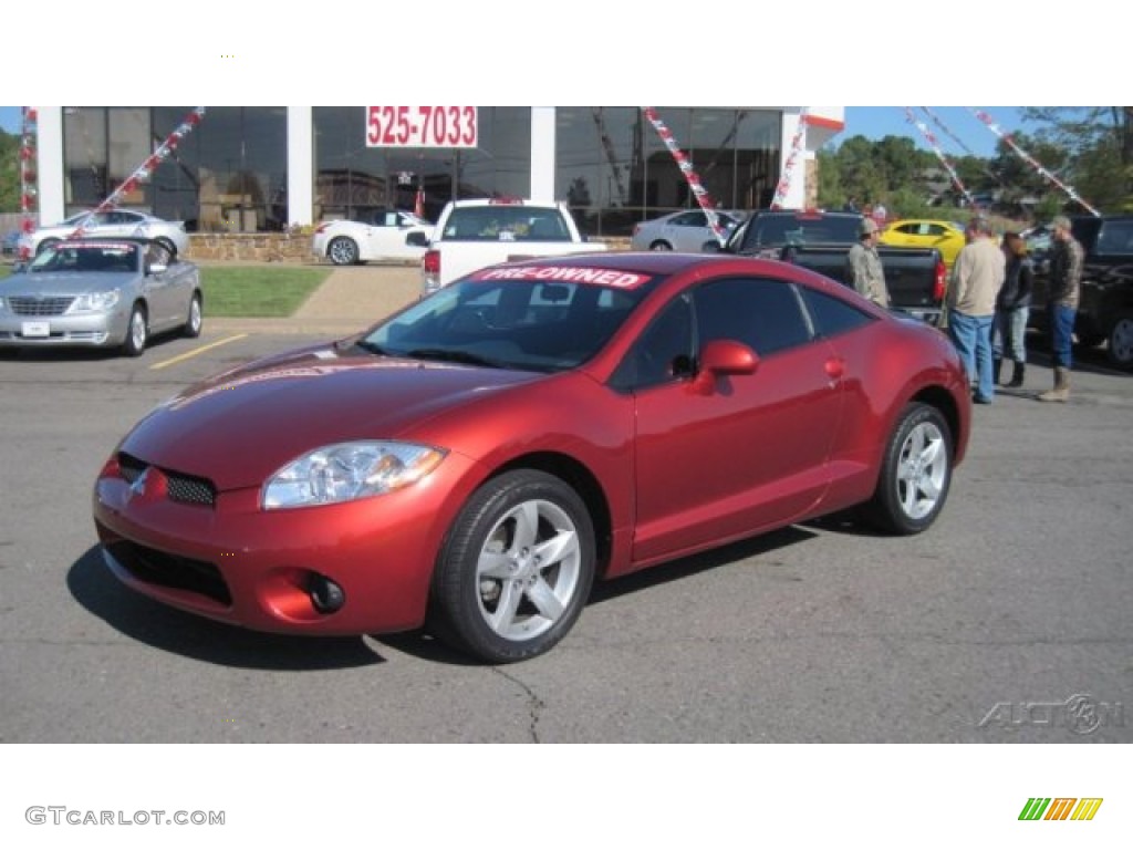 2008 Eclipse GS Coupe - Sunset Orange Pearlescent / Dark Charcoal photo #1