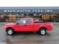 2011 Vermillion Red Ford F150 XLT SuperCab 4x4  photo #1