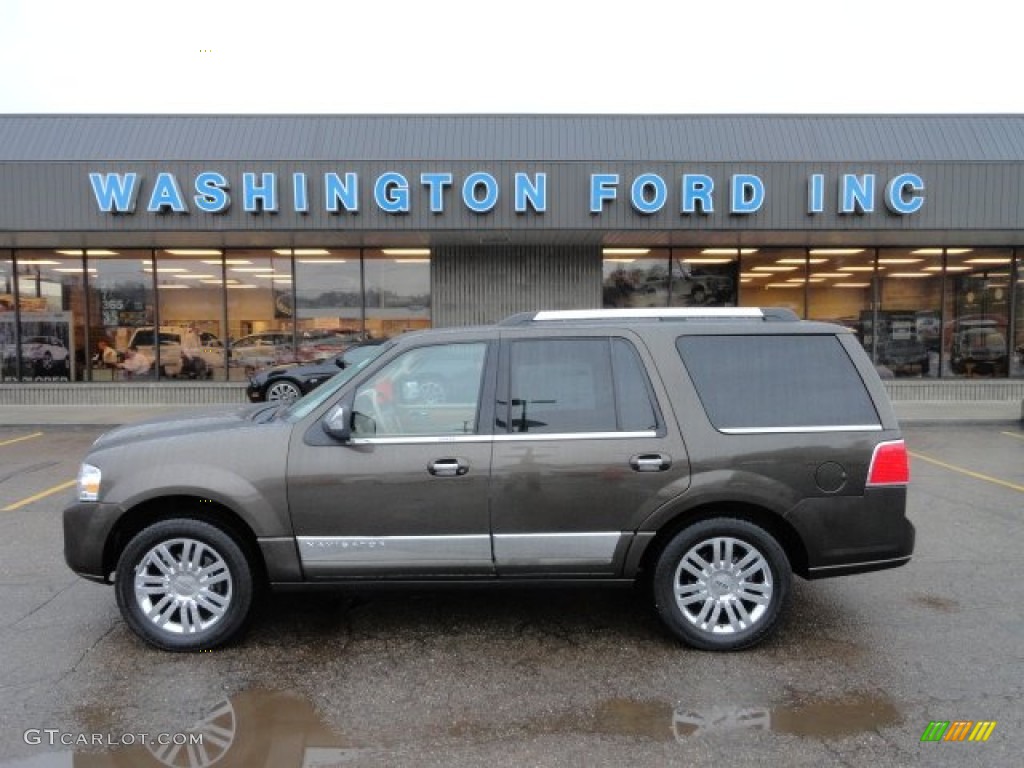 2008 Navigator Elite 4x4 - Stone Green Metallic / Stone photo #1