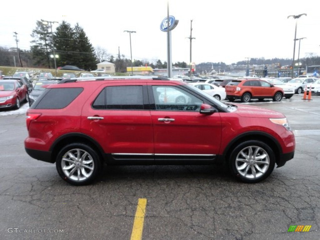 2012 Explorer Limited 4WD - Red Candy Metallic / Charcoal Black photo #5