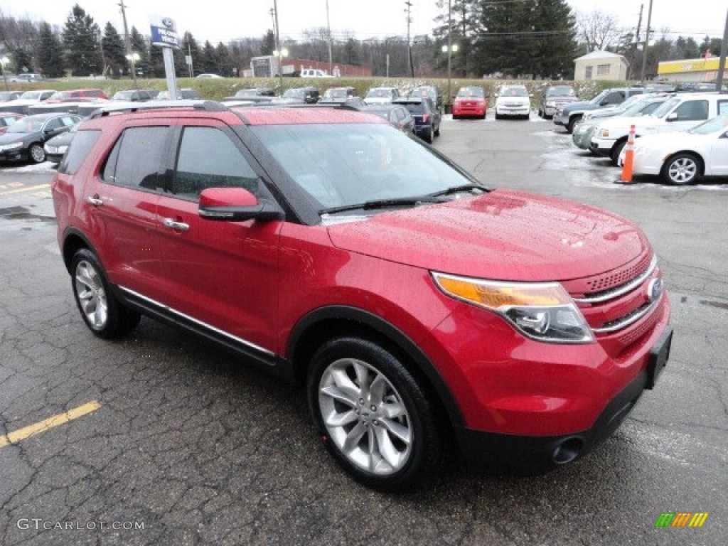 2012 Explorer Limited 4WD - Red Candy Metallic / Charcoal Black photo #6