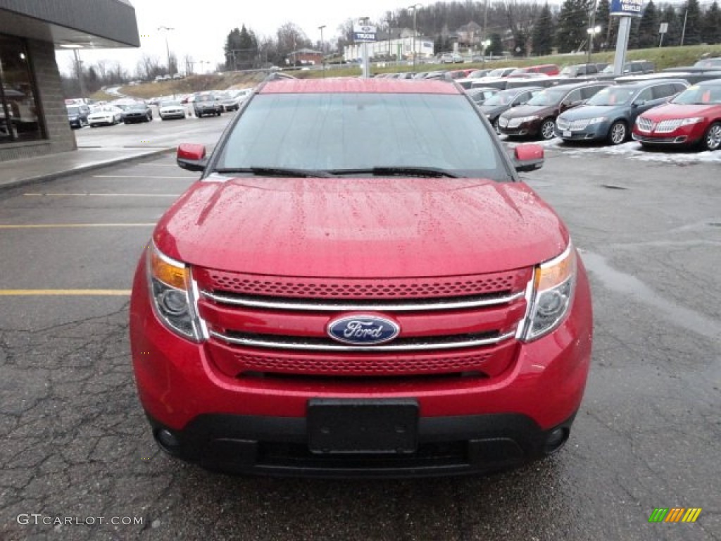 2012 Explorer Limited 4WD - Red Candy Metallic / Charcoal Black photo #7