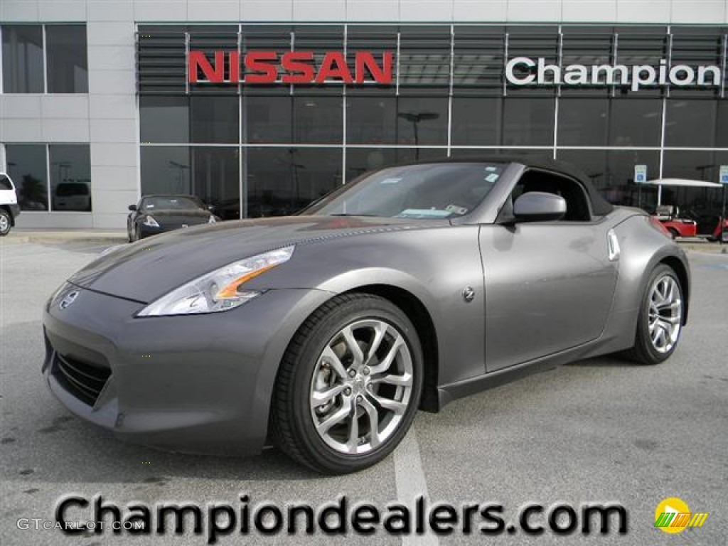 2012 370Z Touring Roadster - Gun Metallic / Black photo #1