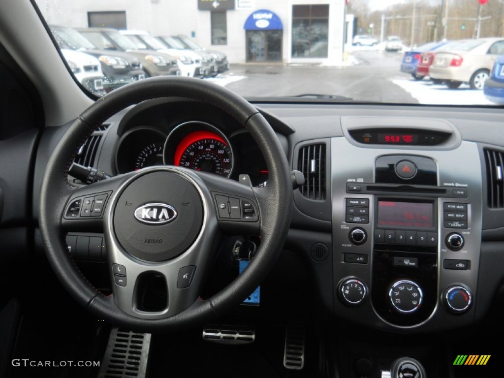2011 Kia Forte SX 5 Door Black Dashboard Photo #60082839