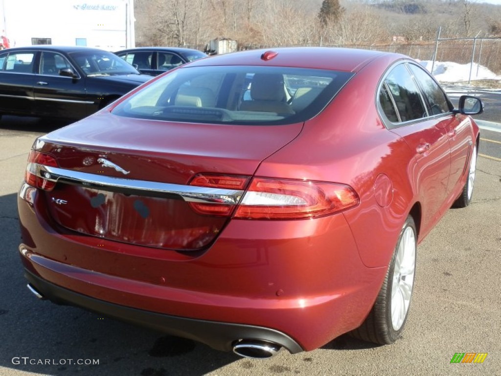 2012 XF Portfolio - Claret Red Metallic / Barley/Truffle photo #7