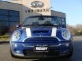 2008 Lightning Blue Metallic Mini Cooper S Convertible  photo #2