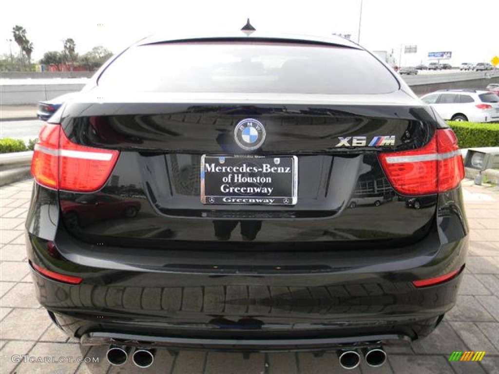 2011 X6 M M xDrive - Black Sapphire Metallic / Black Merino Leather photo #6