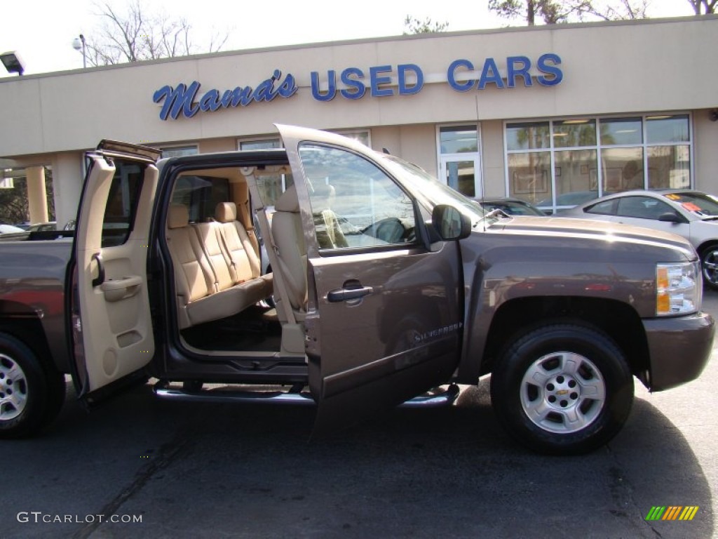 2008 Silverado 1500 LT Extended Cab 4x4 - Desert Brown Metallic / Light Cashmere/Ebony Accents photo #15