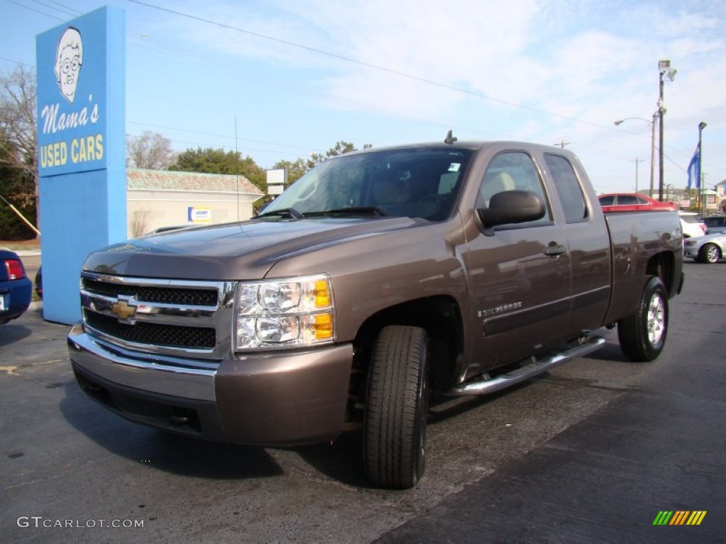 2008 Silverado 1500 LT Extended Cab 4x4 - Desert Brown Metallic / Light Cashmere/Ebony Accents photo #29