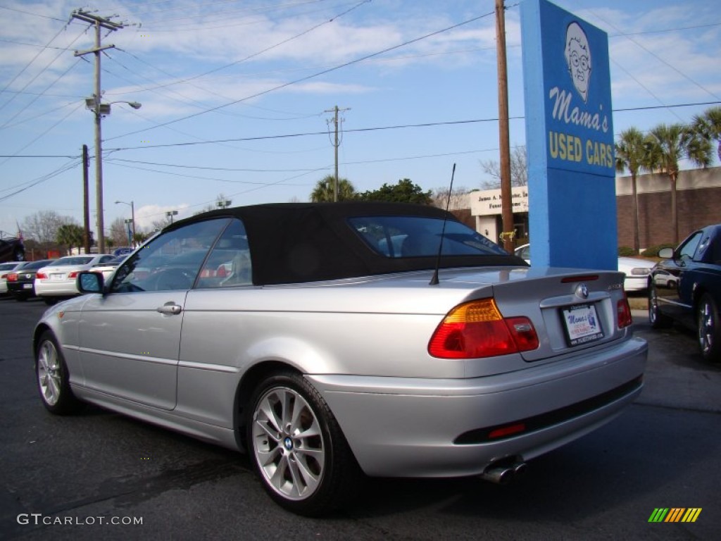 2004 3 Series 330i Convertible - Titanium Silver Metallic / Grey photo #6