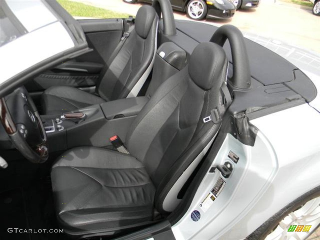 Black Interior 2007 Mercedes-Benz SLK 350 Roadster Photo #60086475