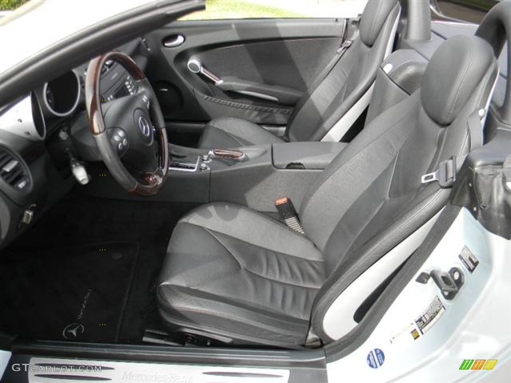 Black Interior 2007 Mercedes-Benz SLK 350 Roadster Photo #60086511