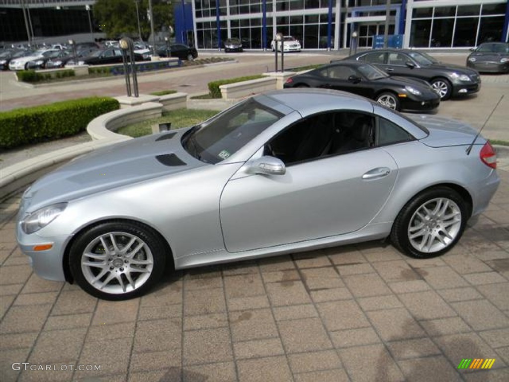 Diamond Silver Metallic 2007 Mercedes-Benz SLK 350 Roadster Exterior Photo #60086604