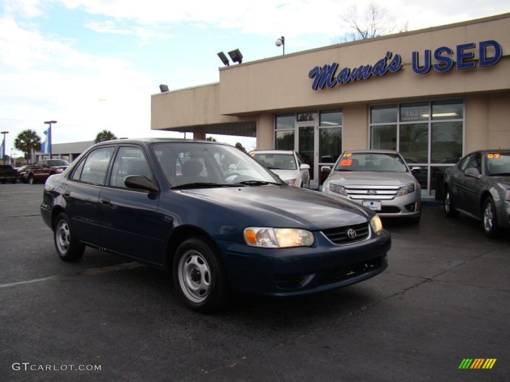 2002 Corolla CE - Mystic Teal Mica / Light Charcoal photo #2