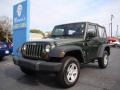 2009 Jeep Green Metallic Jeep Wrangler X 4x4  photo #4