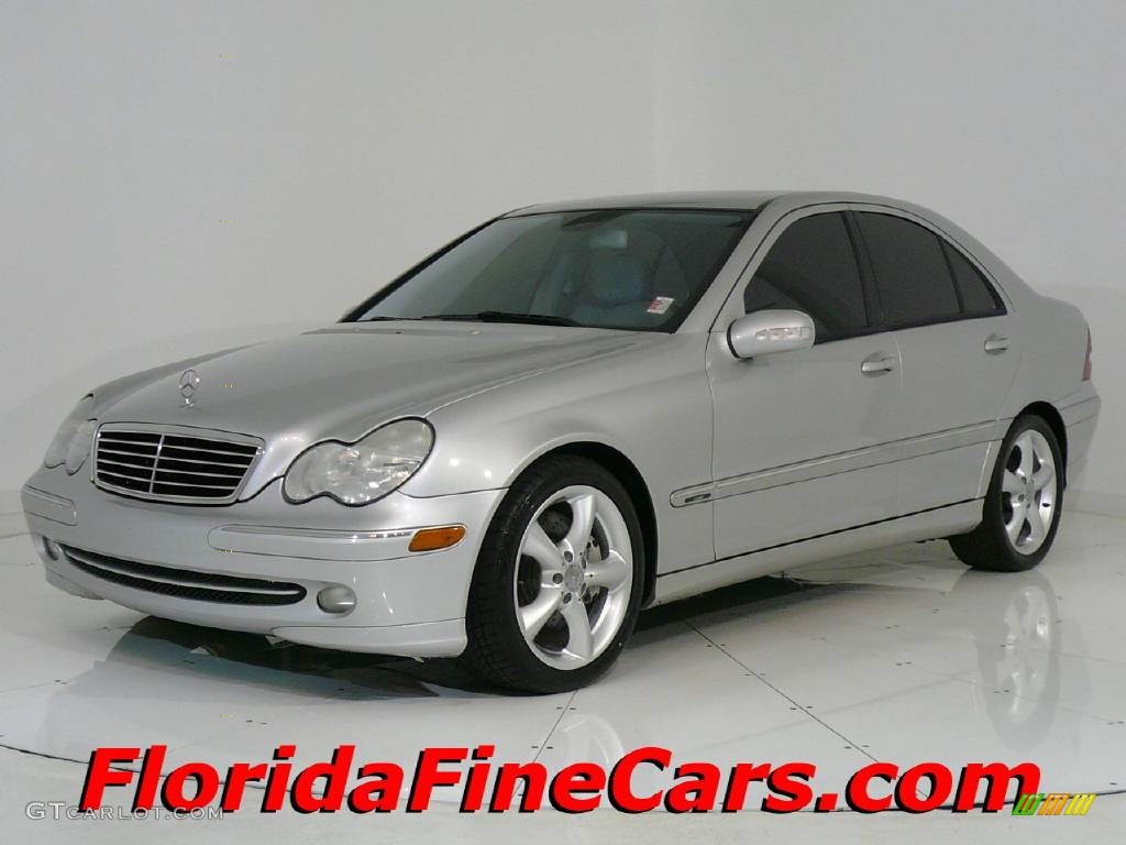 2004 C 230 Kompressor Sedan - Brilliant Silver Metallic / Ash Grey photo #1