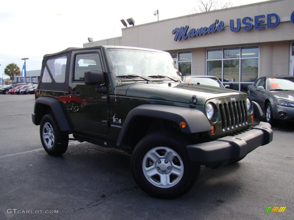 2009 Wrangler X 4x4 - Jeep Green Metallic / Dark Slate Gray/Medium Slate Gray photo #25