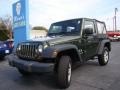 2009 Jeep Green Metallic Jeep Wrangler X 4x4  photo #26