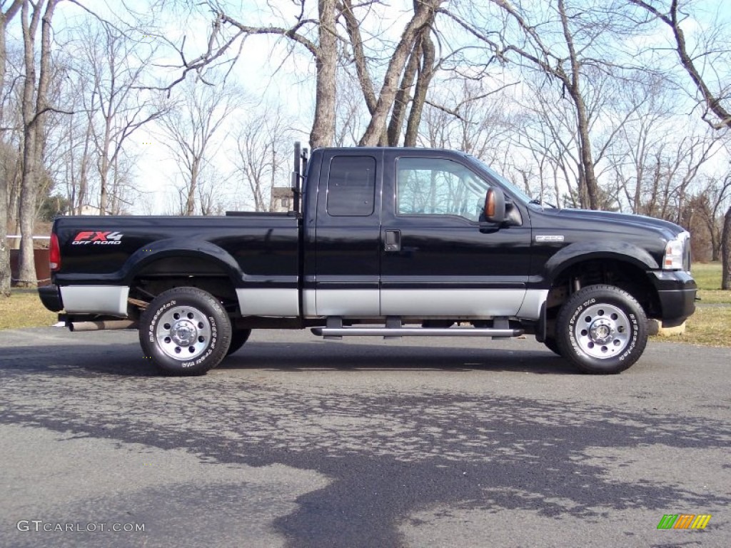 Black 2005 Ford F250 Super Duty FX4 SuperCab 4x4 Exterior Photo #60087432