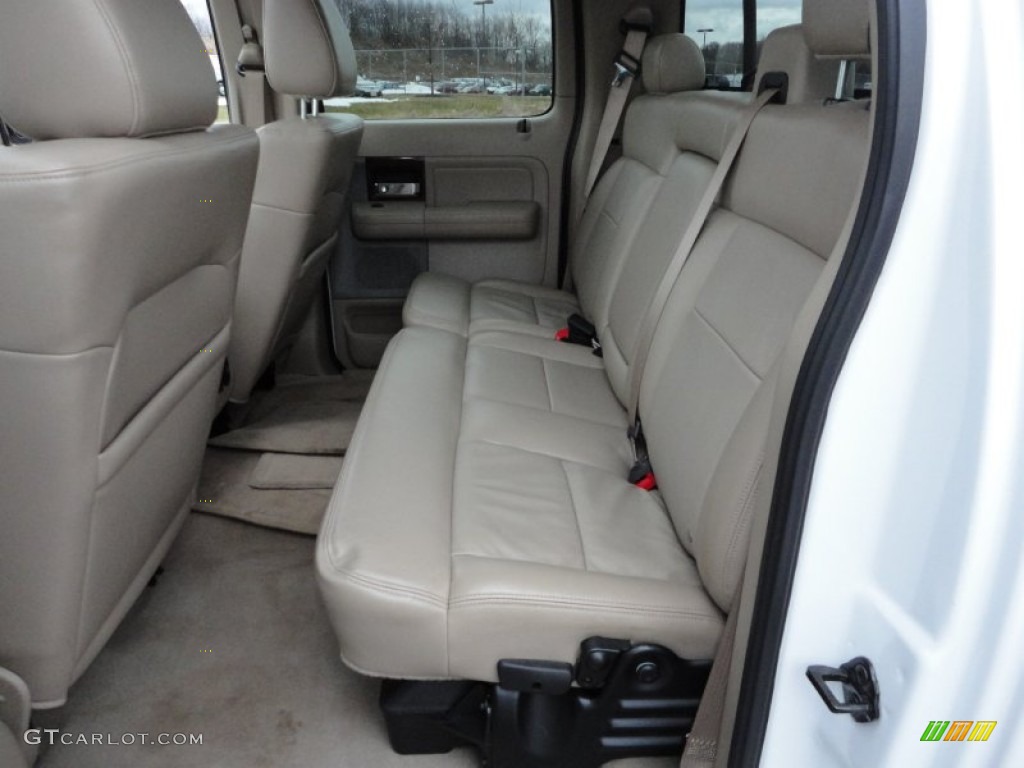 2008 Ford F150 Lariat SuperCrew 4x4 Rear Seat Photo #60087720