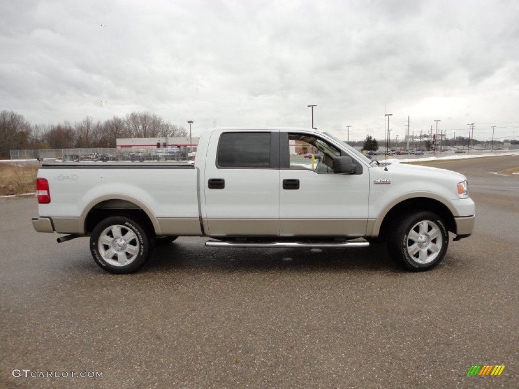 Oxford White 2008 Ford F150 Lariat SuperCrew 4x4 Exterior Photo #60087846