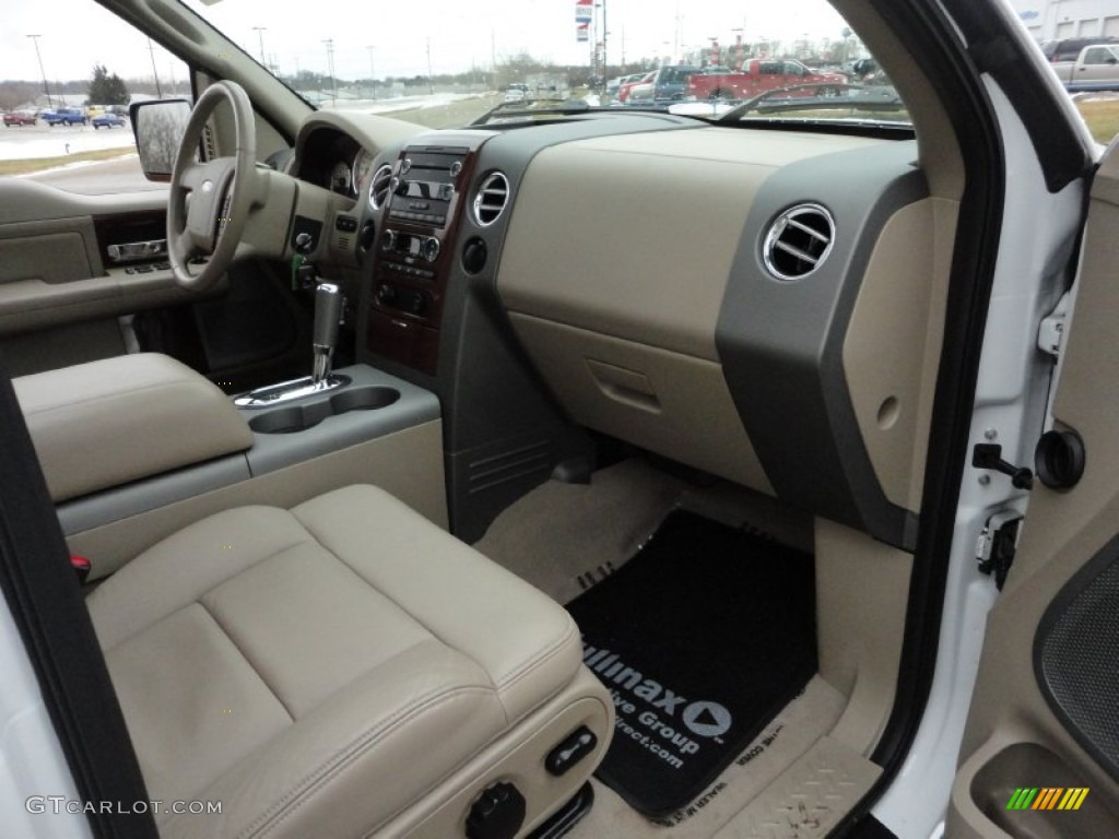 Tan Interior 2008 Ford F150 Lariat SuperCrew 4x4 Photo #60087870