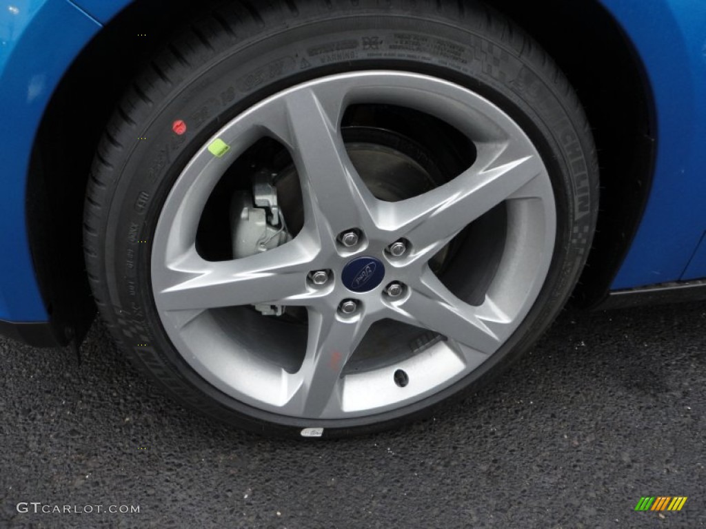 2012 Focus Titanium Sedan - Blue Candy Metallic / Charcoal Black Leather photo #8