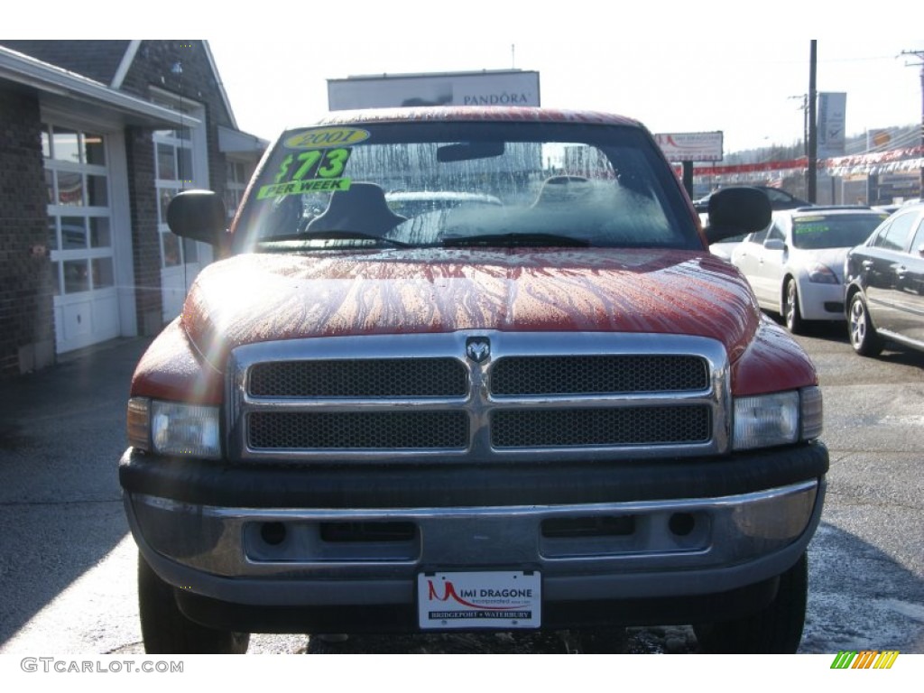 2001 Ram 1500 SLT Regular Cab 4x4 - Flame Red / Agate photo #2