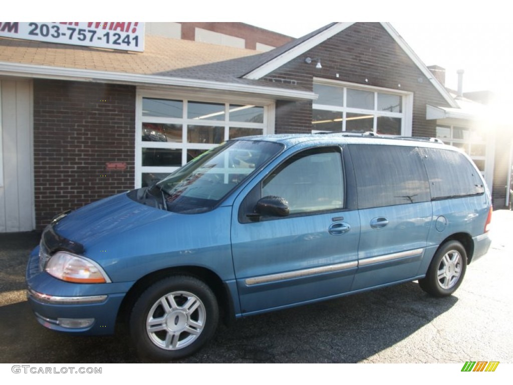 2001 Windstar SE - Light Sapphire Blue Metallic / Medium Graphite photo #1