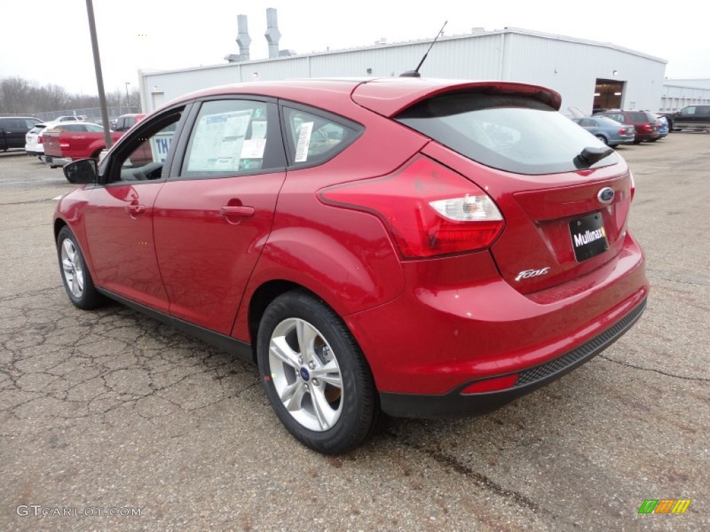 2012 Focus SE Sport 5-Door - Red Candy Metallic / Charcoal Black photo #3