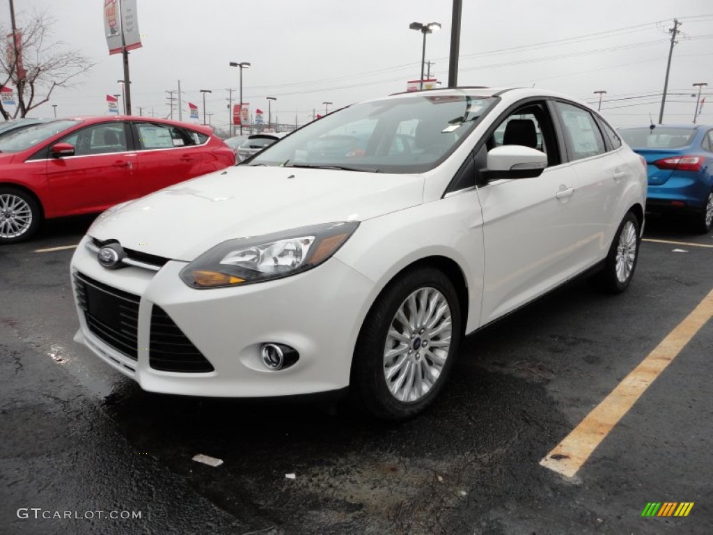 White Platinum Tricoat Metallic Ford Focus