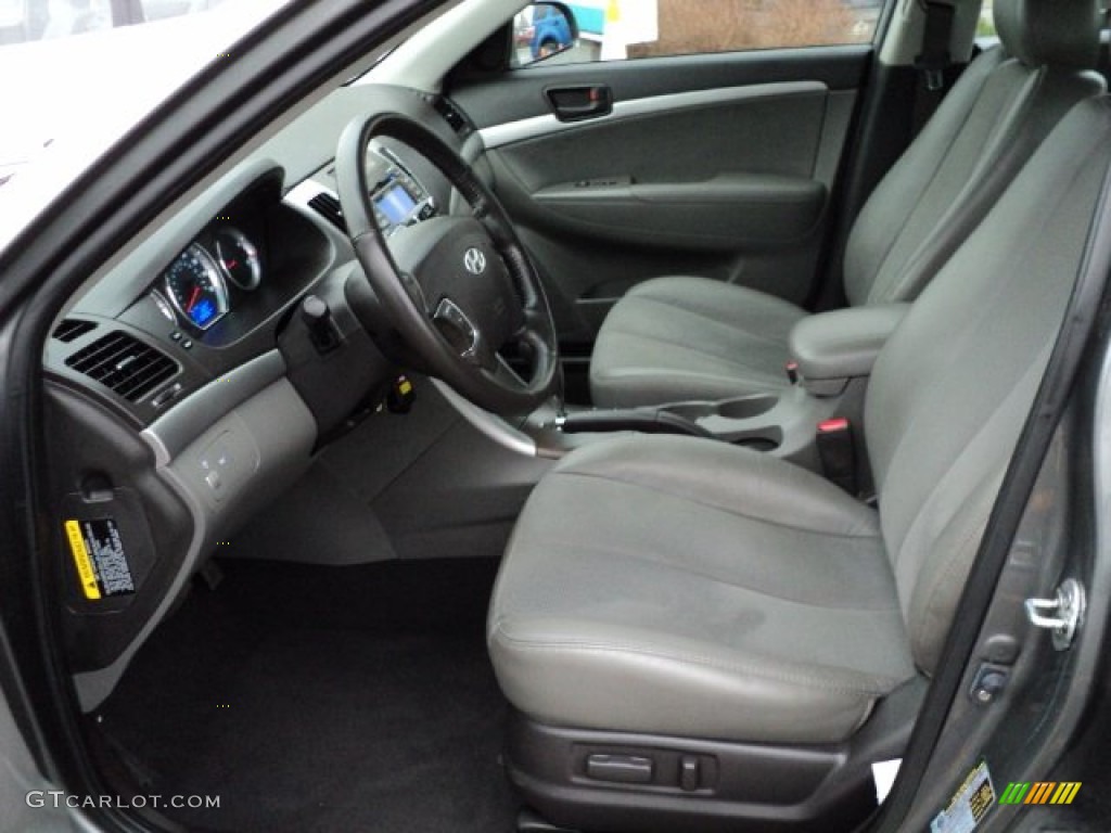 Gray Interior 2010 Hyundai Sonata SE V6 Photo #60093786